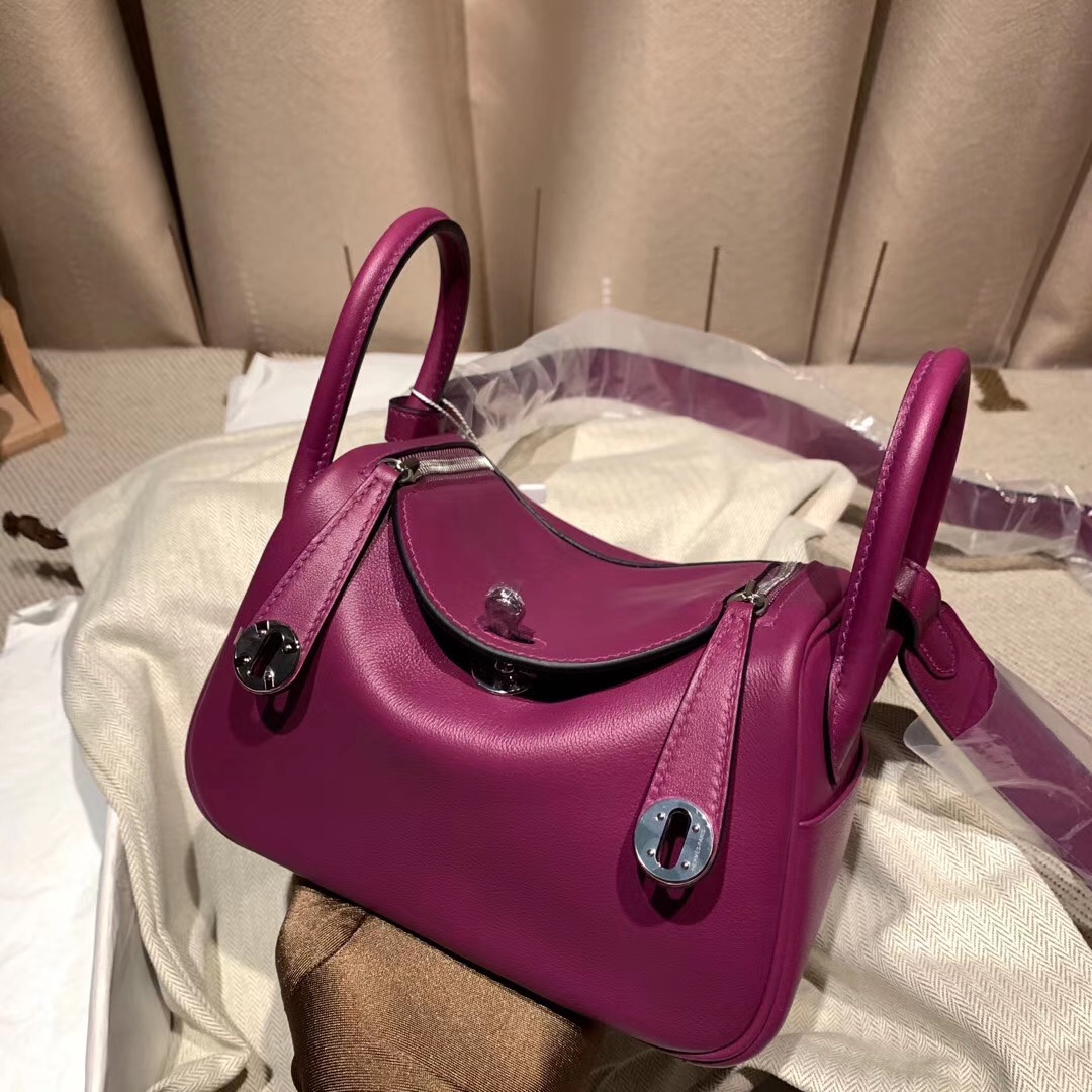 에르메스 미니 린디백19 아네몬느 은장